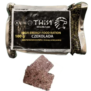 Baton survivalowy This 1 orzechowy z czekoladą - wysokoenergetyczna racja żywnościowa długoterminowa