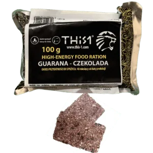 Baton survivalowy This 1 orzechowy z guaraną i czekoladą - wysokoenergetyczna racja żywnościowa długoterminowa