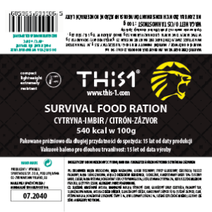 SURVIVALOVÁ TYČINKA CITRON-ZÁZVOR